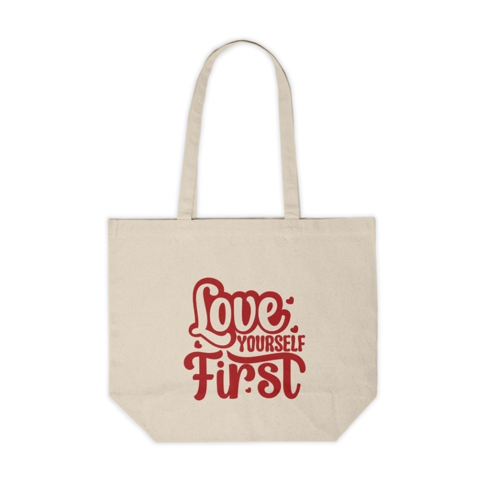 Love Yourself First Custom Tote Bag